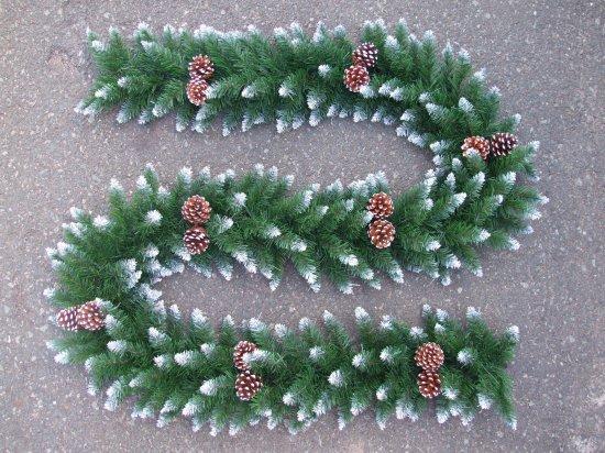 Гирлянда декоративная KREAFORTA 270 см заснеженная