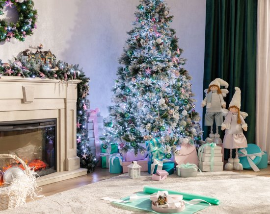 Гирлянда декоративная KREAFORTA 270 см заснеженная