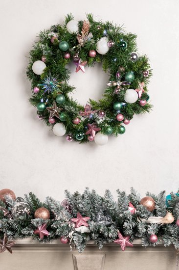 Гирлянда декоративная KREAFORTA 270 см заснеженная