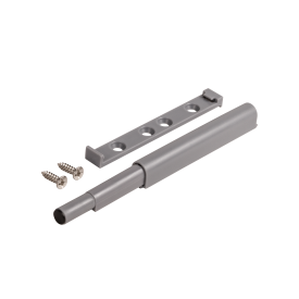 Толкатель мебельный 85x14 мм пластик цвет серый