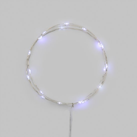 Электрогирлянда комнатная Neon-Night Роса 2 м 20 ламп цвет холодный белый 1 режим работы