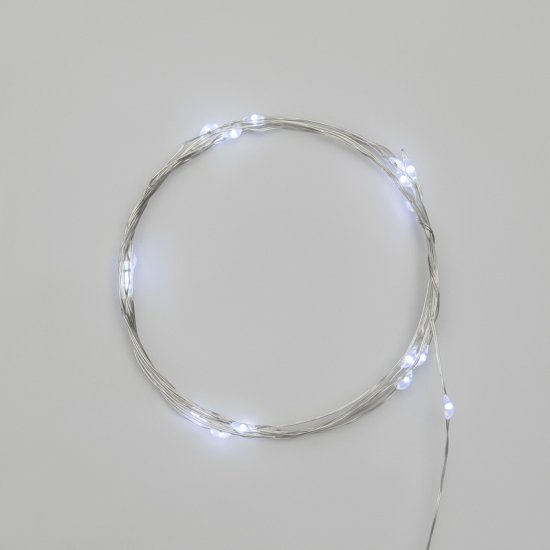 Электрогирлянда комнатная Neon-Night Роса 2 м 20 ламп цвет холодный белый 1 режим работы