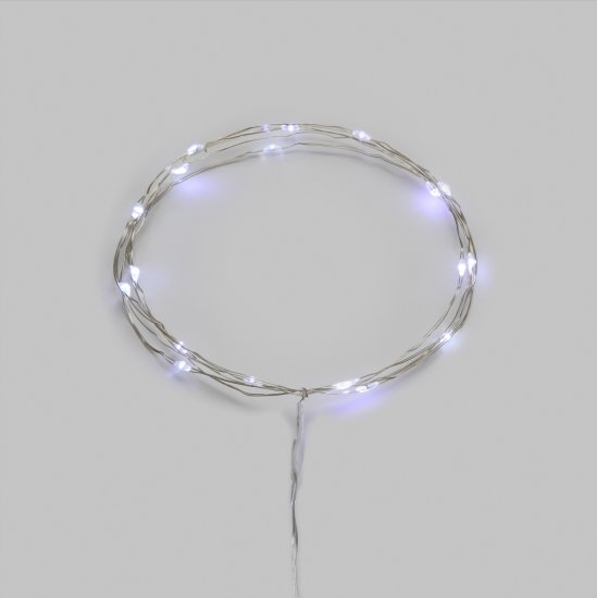 Электрогирлянда комнатная Neon-Night Роса 2 м 20 ламп цвет холодный белый 1 режим работы