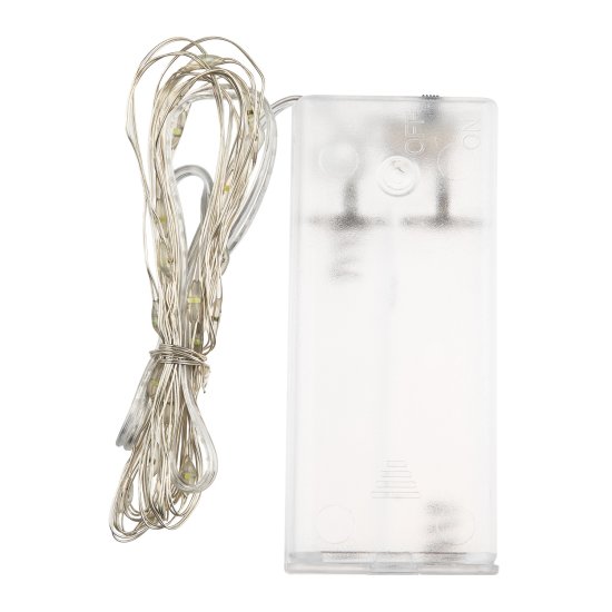 Электрогирлянда комнатная Neon-Night Роса 2 м 20 ламп цвет холодный белый 1 режим работы