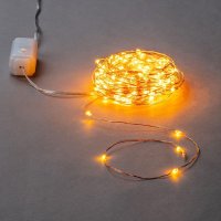 Электрогирлянда комнатная Neon-Night Роса 50 м 500 ламп цвет янтарный 8 режимов работы