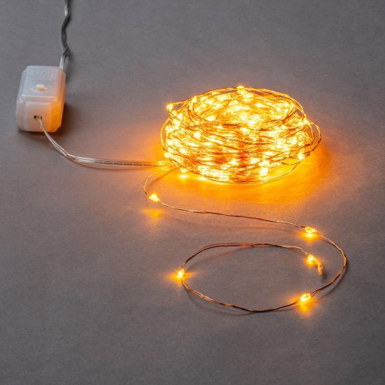 Электрогирлянда комнатная Neon-Night Роса 50 м 500 ламп цвет янтарный 8 режимов работы