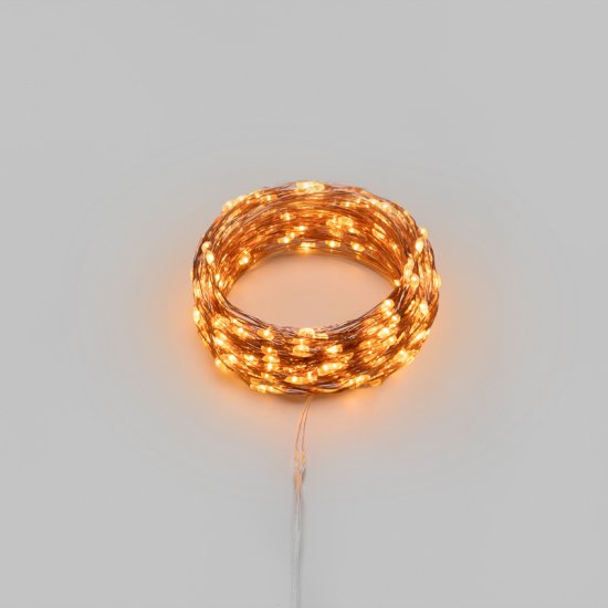 Электрогирлянда комнатная Neon-Night Роса 50 м 500 ламп цвет янтарный 8 режимов работы