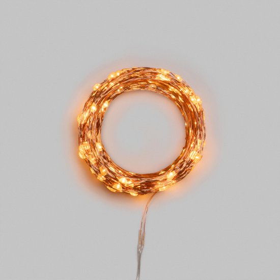 Электрогирлянда комнатная Neon-Night Роса 50 м 500 ламп цвет янтарный 8 режимов работы