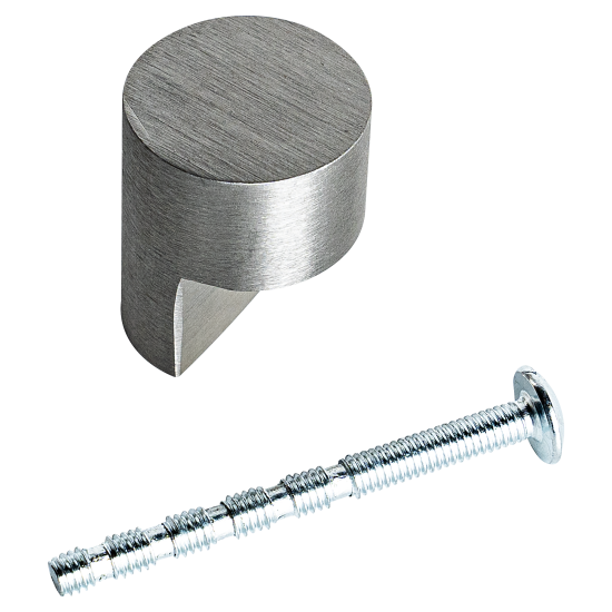 Мебельная ручка-кнопка Лион 24 мм никель