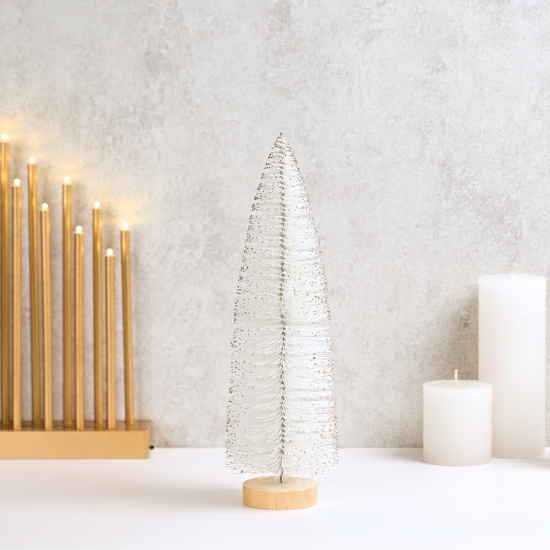 Ель новогодняя искусственная KREAFORTA 29 см белый