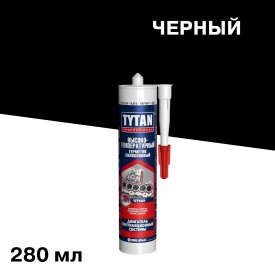 Герметик силиконовый высокотемпературный Tytan Professional черный 280 мл