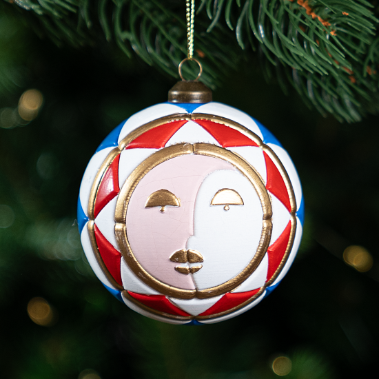 Шар елочный KREAFORTA ø8 см розовый