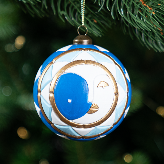 Шар елочный KREAFORTA ø8 см розовый