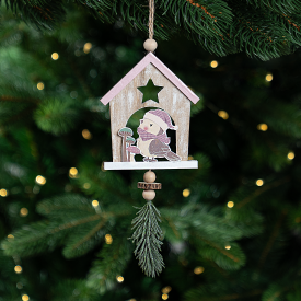 Украшение декоративное подвесное KREAFORTA Снегирь 21 см розовый