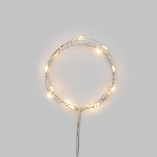 Электрогирлянда комнатная Neon-Night Роса 2 м 20 ламп цвет теплый белый 1 режим работы