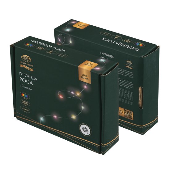 Электрогирлянда комнатная Neon-Night Роса 30 м 300 ламп цвет разноцветный 8 режимов работы