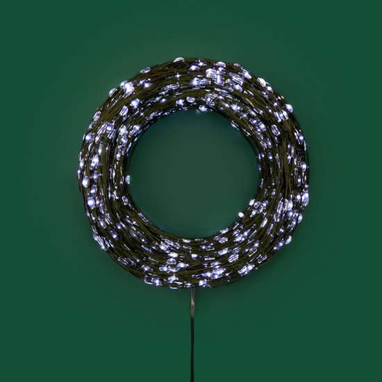 Электрогирлянда комнатная Neon-Night Роса 200 м 2000 ламп цвет белый 8 режимов работы