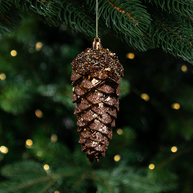 Украшение декоративное KREAFORTA Шишка 16 см коричневый