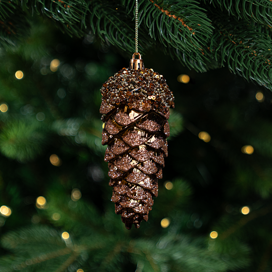 Украшение декоративное KREAFORTA Шишка 16 см коричневый