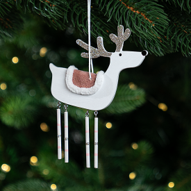 Украшение декоративное подвесное KREAFORTA Олень 15 см белый