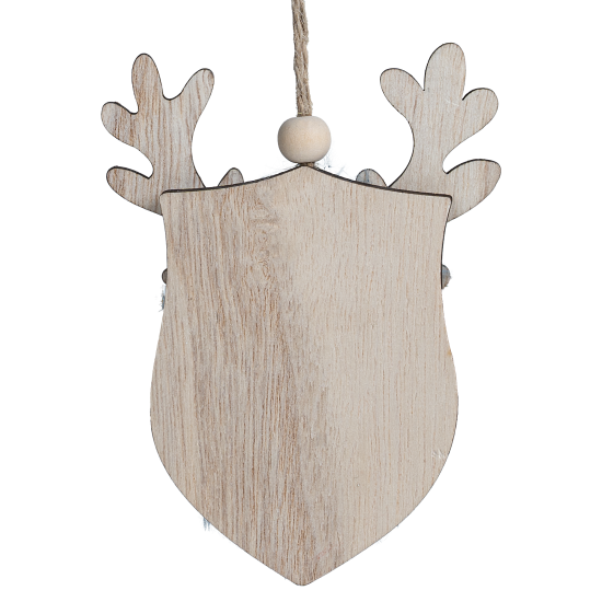 Украшение декоративное подвесное KREAFORTA Олень 12 см серый