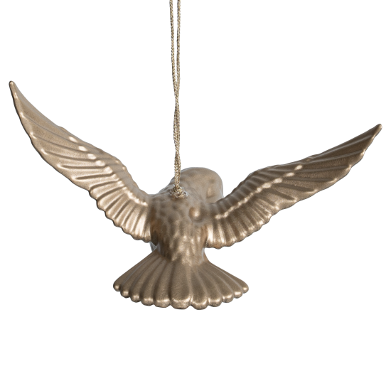 Украшение декоративное KREAFORTA Птица 12 см шампань