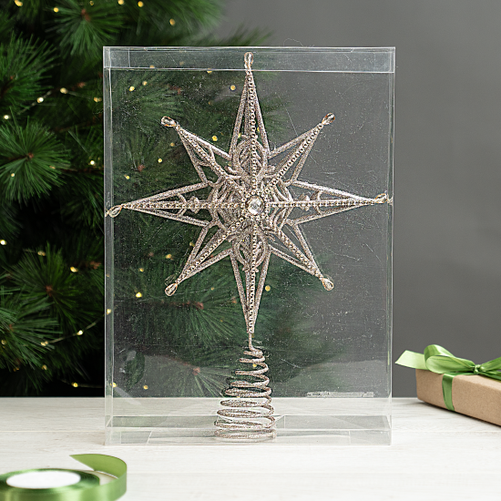 Декоративная макушка KREAFORTA Звезда h39.5 см шампань