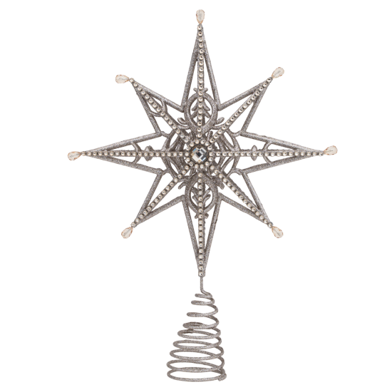 Декоративная макушка KREAFORTA Звезда h39.5 см шампань