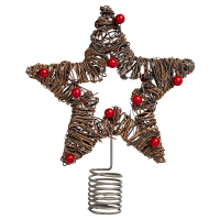 Декоративная макушка KREAFORTA Звезда h21 см коричневый