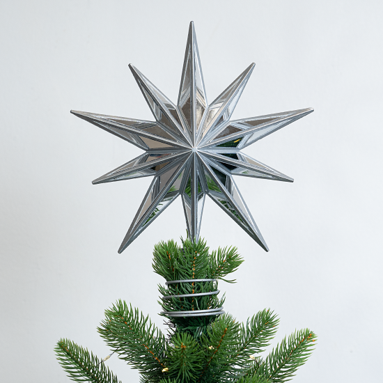 Декоративная макушка KREAFORTA Звезда h31 см серый