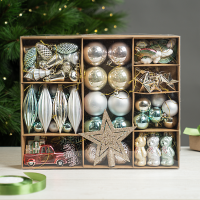 Елочные украшения KREAFORTA пастель 100 шт.