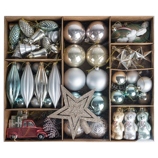 Елочные украшения KREAFORTA пастель 100 шт.