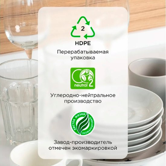 Средство Synergetic для посуды базилик и свежая мята 500 мл