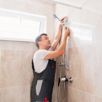 Установка душевого комплекта без смесителя