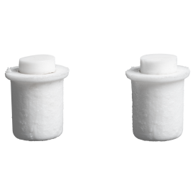 Демпфер врезной 8x12 мм пластик цвет белый