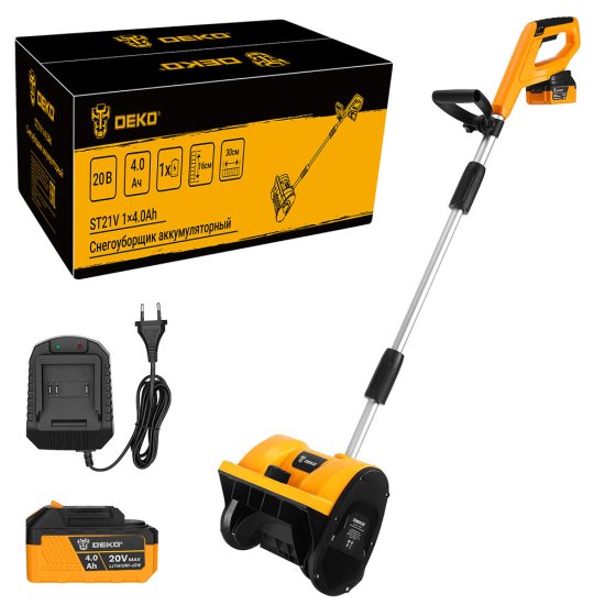 Снегоуборщик аккумуляторный Deko ST21V 1 АКБ и ЗУ (084-4443)