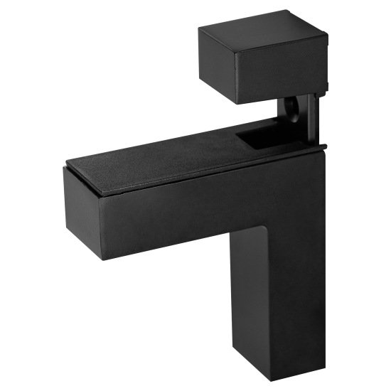 Полкодержатель Пеликан 85x24x64 мм ЦАМ цвет черный