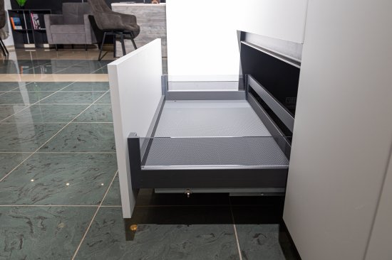 Выдвижная корзина для кухни Firmax 80x20x50 см цвет серый