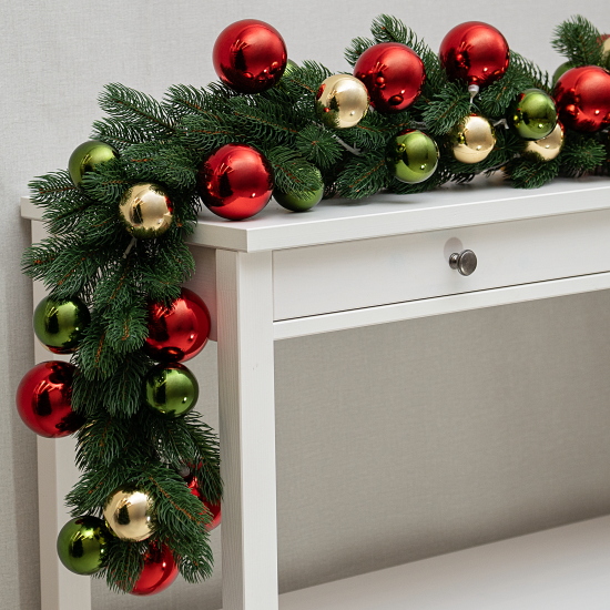 Гирлянда декоративная KREAFORTA 180 см с шарами разноцветный