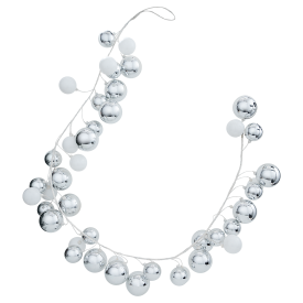 Гирлянда декоративная KREAFORTA 180 см с шарами серый