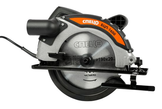 Пила циркулярная сетевая Спец БЦП-1600, 1600 Вт 190 мм