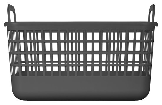 Корзина Анапа 12л прямоугольная цвет серый