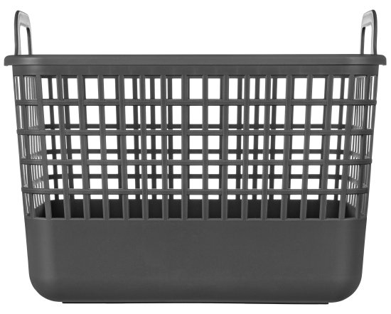 Корзина Анапа 15л прямоугольная цвет серый