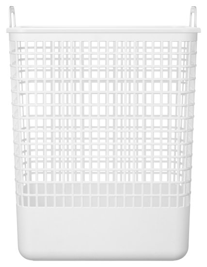 Корзина Анапа 35л прямоугольная цвет белый