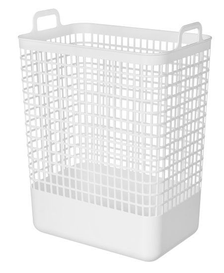 Корзина Анапа 35л прямоугольная цвет белый