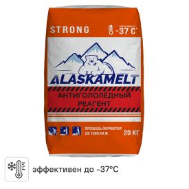 Противогололедные реагенты Alaskamelt Strong комбинированные 20 кг