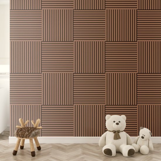 Панель акустическая 600х600х9 мм Stella De Luxe terracotta 0,36 кв.м (цб-20438)