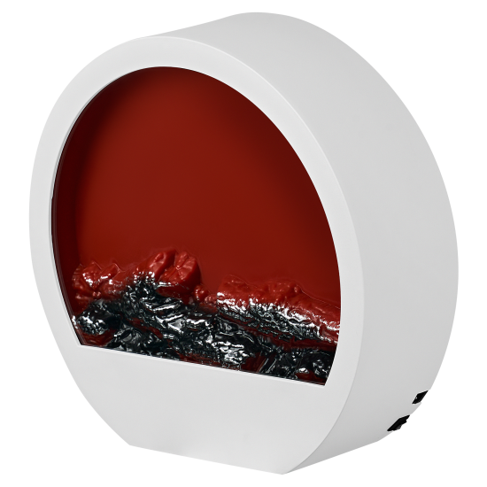 Светящаяся электрическая фигура Камин 30x29 см черный