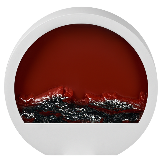 Светящаяся электрическая фигура Камин 30x29 см черный