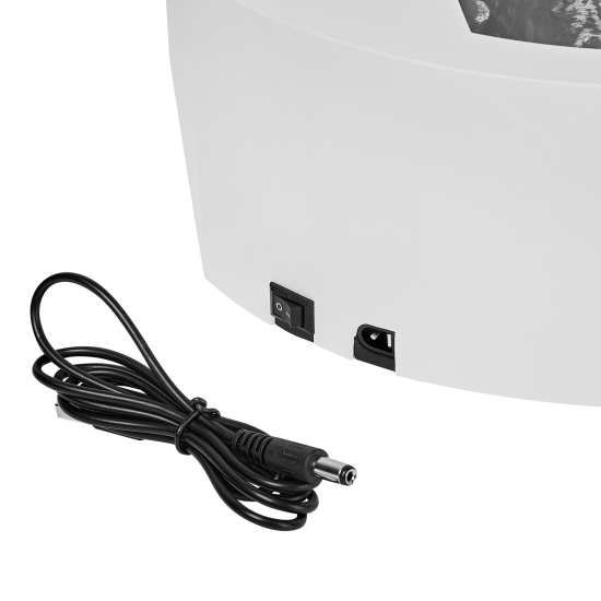 Светящаяся электрическая фигура Камин 30x29 см черный